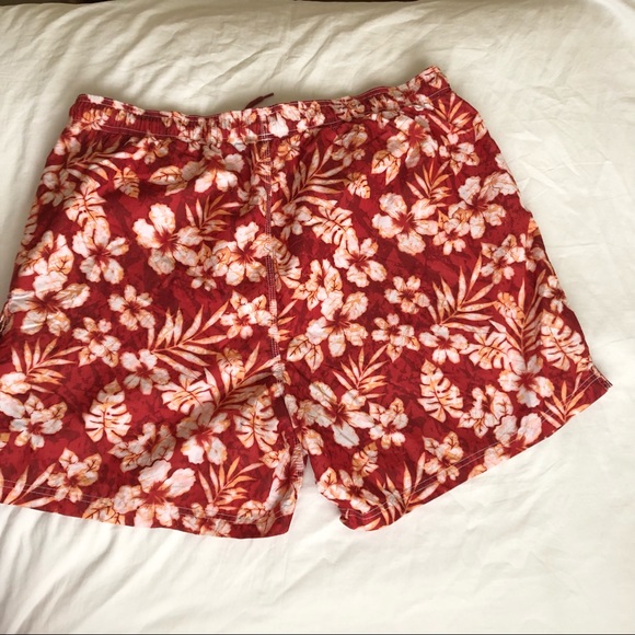 Hawaiian print swim trunks sz XL - Picture 5 of 5